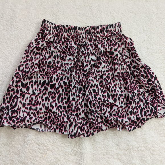 Leopard Print White & Pink 'Fluffy' Skater Skirt H&M size 4 - Picture 8 of 12